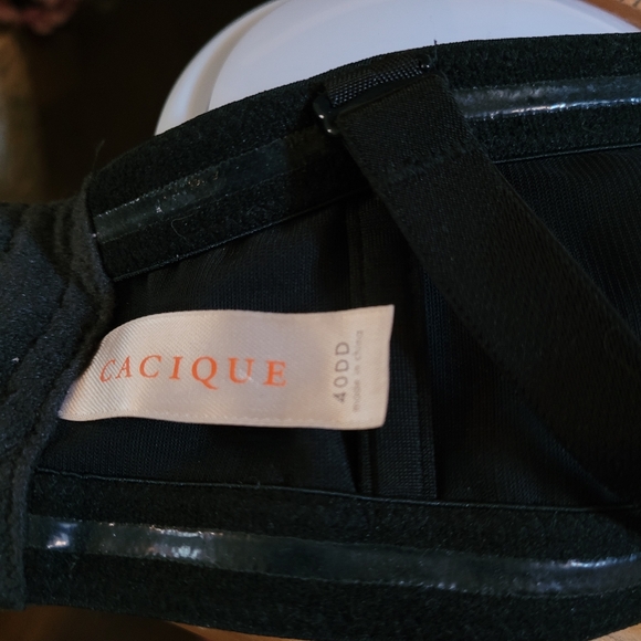 Cacique Solid Bra Black 40DD 40 DDSpoke free clean, good condition - Picture 5 of 5